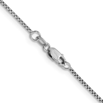 14K Weißgold 1.1mm Sparkle Rund Venezianer Halskette