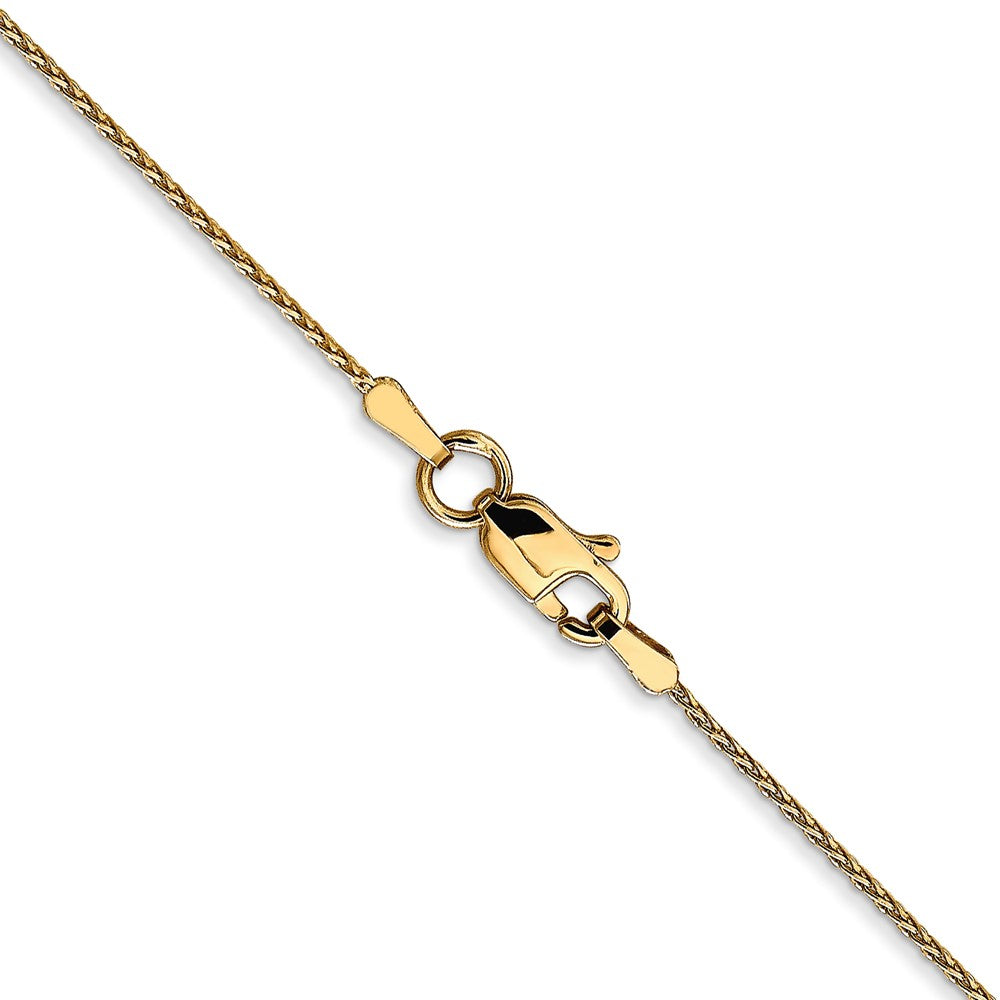 14K Gelbgold.8mm Diamantiert Weizen Halskette