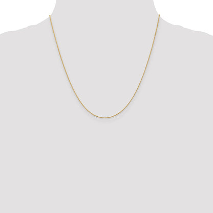 14K Gelbgold.8mm Diamantiert Weizen Halskette