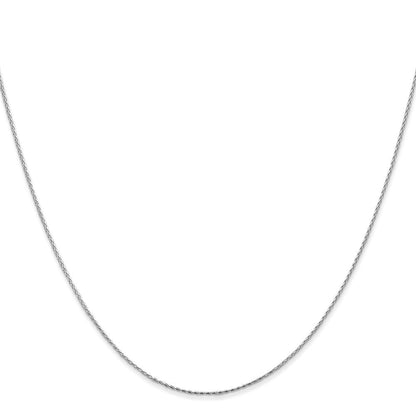 14K Weißgold.8mm Diamantiert Weizen Halskette