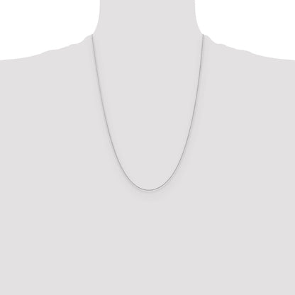 14K Weißgold.8mm Diamantiert Weizen Halskette