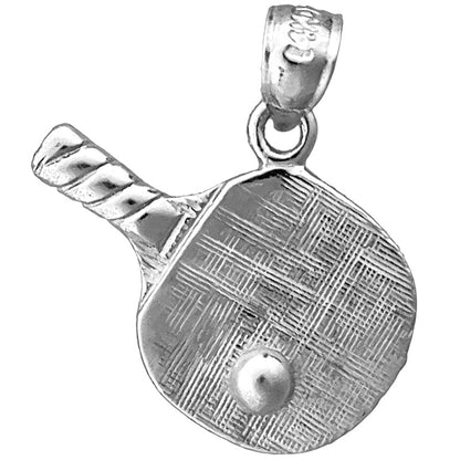 14K Gold Tischtennisschläger-Charm