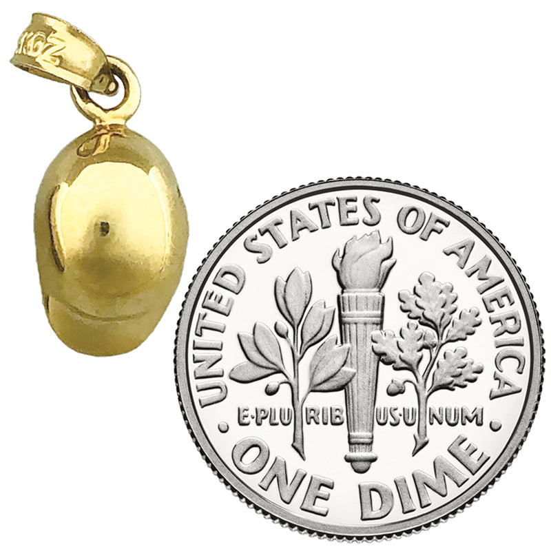 14K Gold 3D Baseball-Cap-Charm