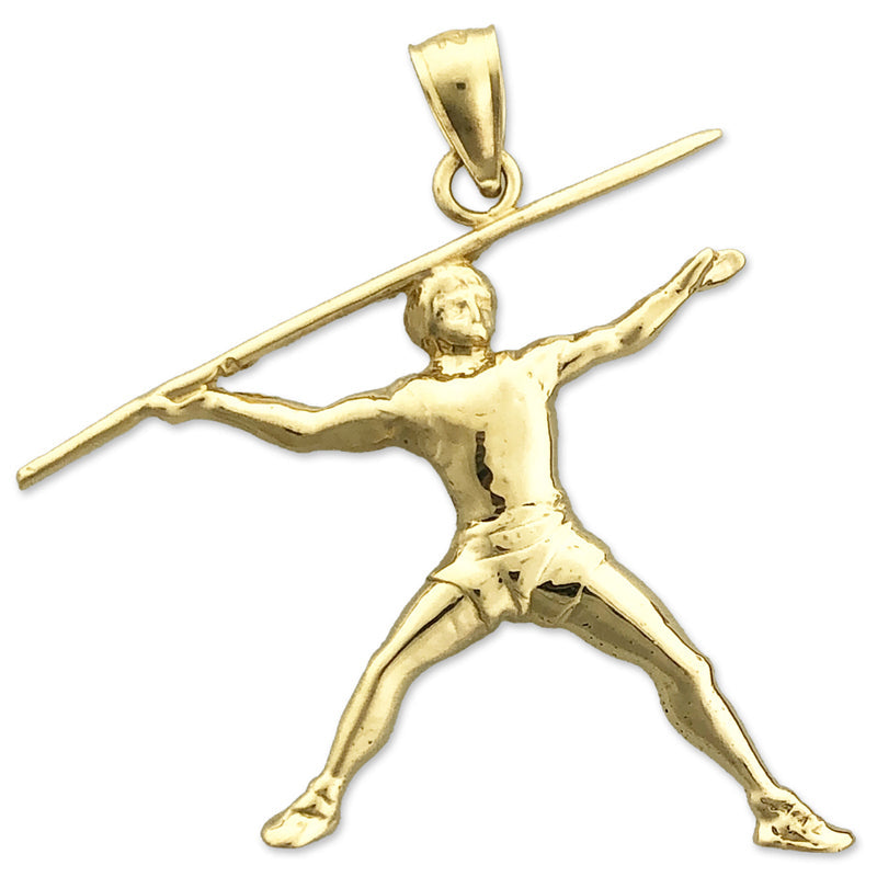 585 Gold Wurfspieß-Anhänger