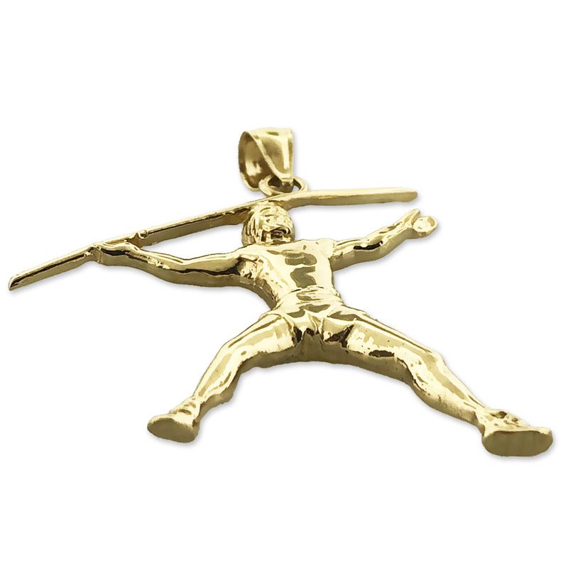 585 Gold Wurfspieß-Anhänger