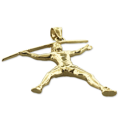 585 Gold Wurfspieß-Anhänger