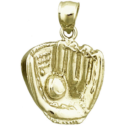 14K Gold Baseball-Handschuh-Anhänger