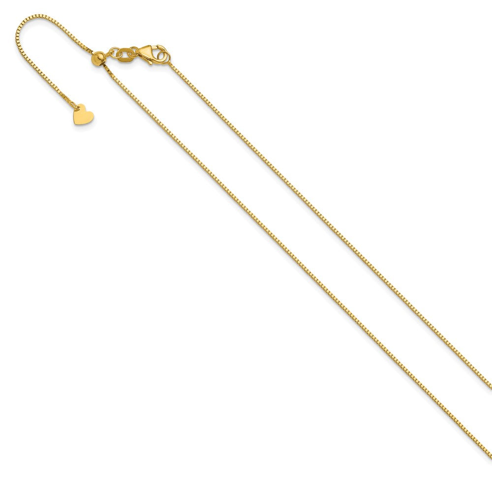 14K Gelbgold Verstellbar.8mm Venezianer Halskette