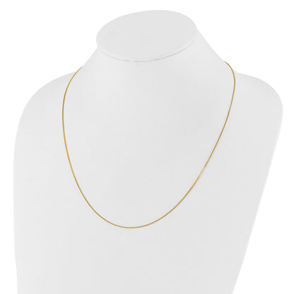 14K Gelbgold Verstellbar.8mm Venezianer Halskette
