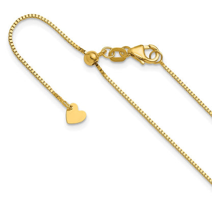 14K Gelbgold Verstellbar.8mm Venezianer Halskette