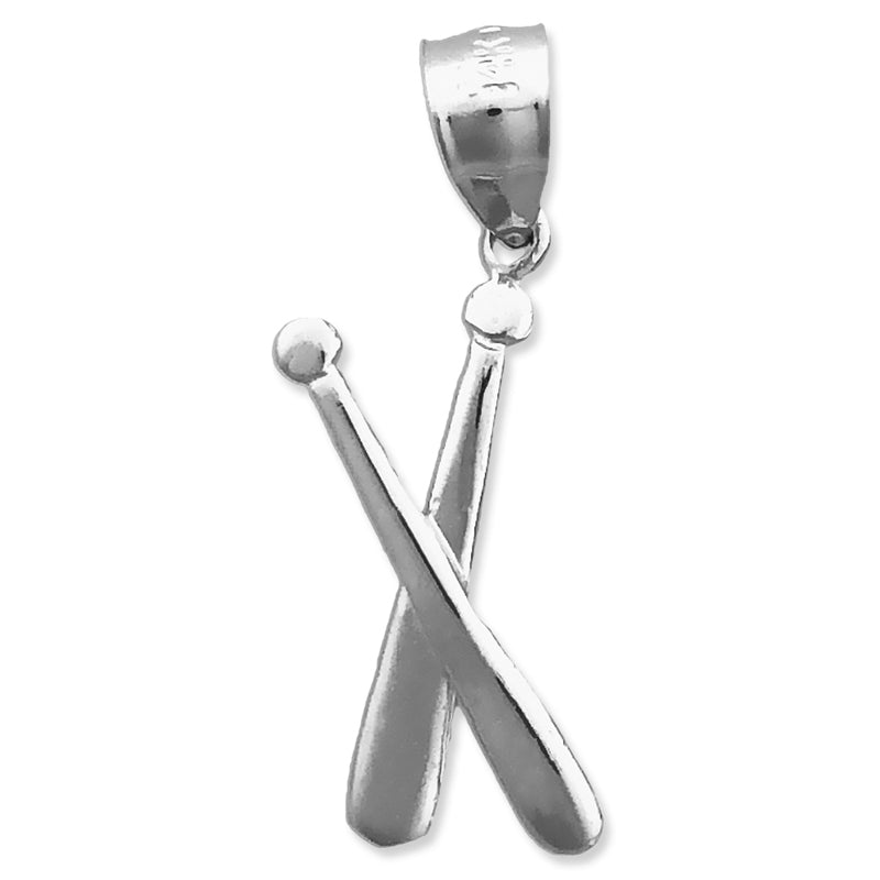 14K Gold Charm „Gekreuzte Baseballschläger“