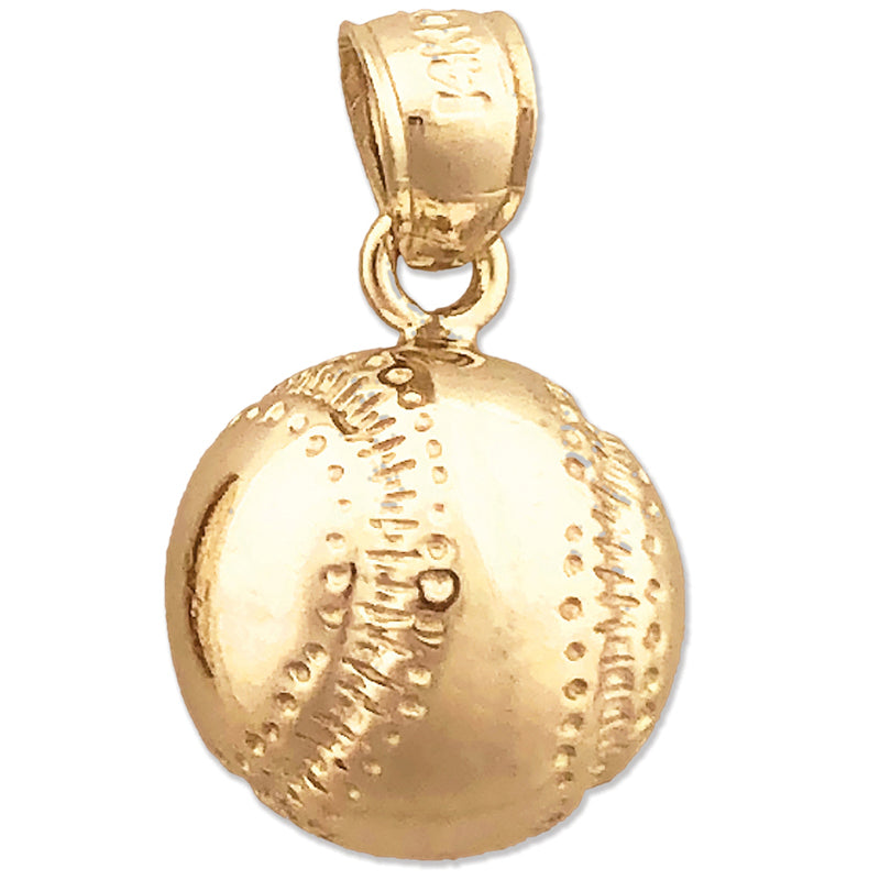 585 Gold Baseball-Charm