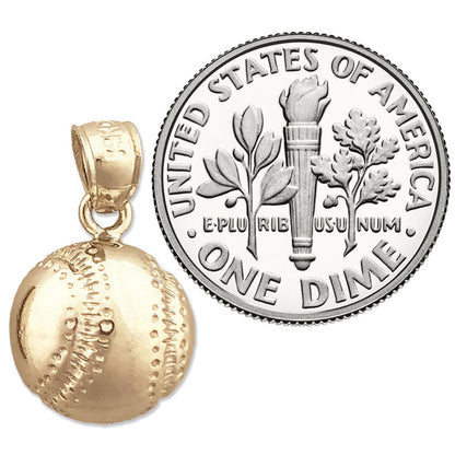 585 Gold Baseball-Charm