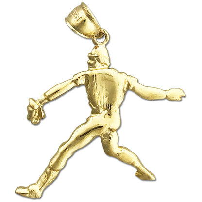 585 Gold Anhänger „Baseball-Pitcher“
