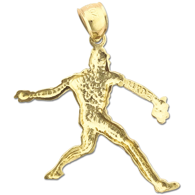 585 Gold Anhänger „Baseball-Pitcher“
