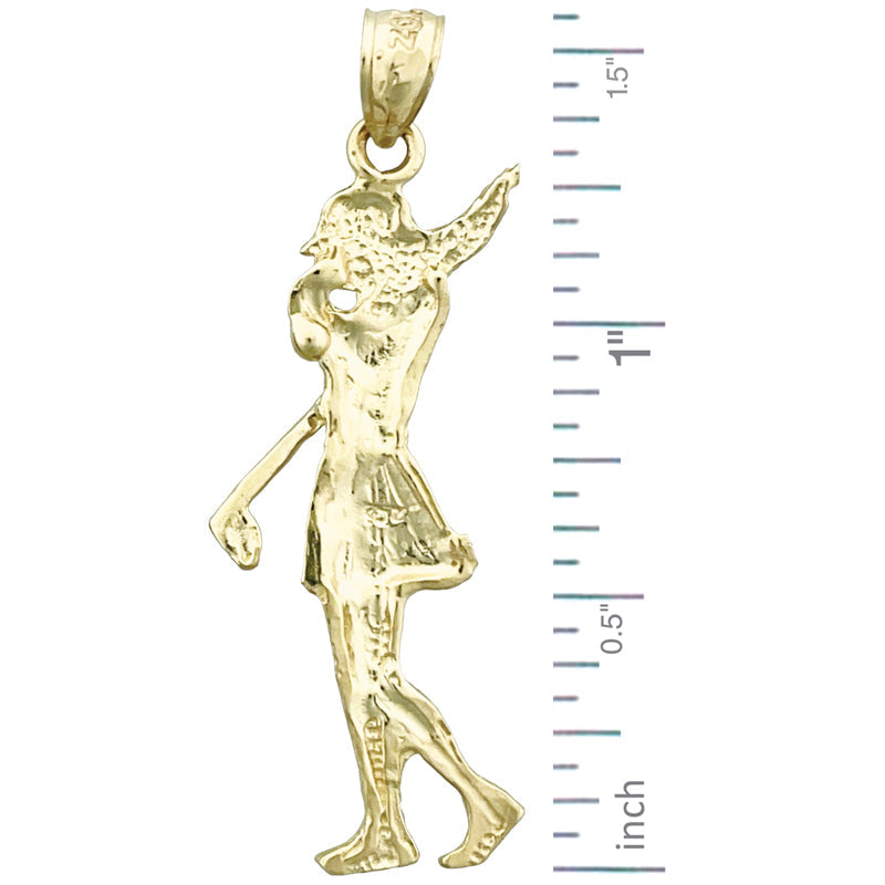 585 Gold Anhänger „Golferin