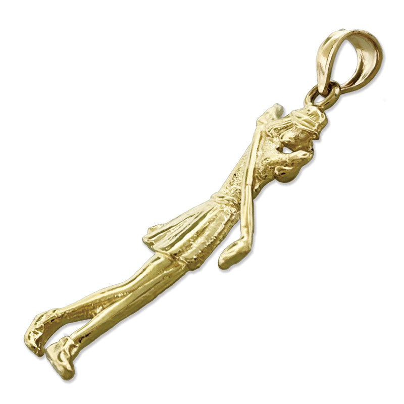 585 Gold Anhänger „Golferin