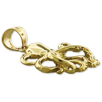 585 Gold 18-mm-Oktopus-Charm