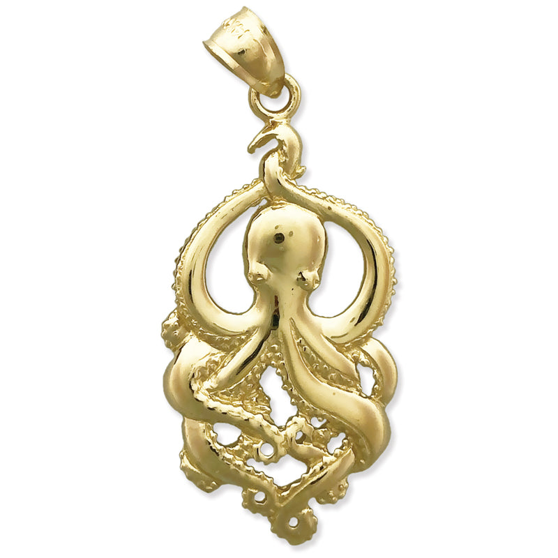 585 Gold Oktopus-Anhänger