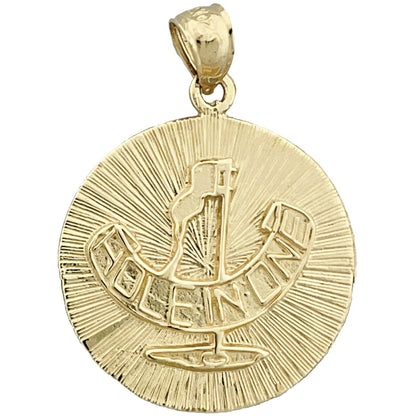 14K Gold Hole in Ein Golf Medallion