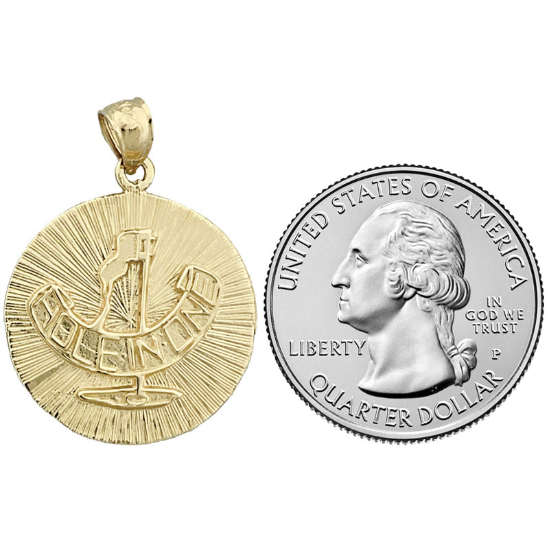 14K Gold Hole in Ein Golf Medallion
