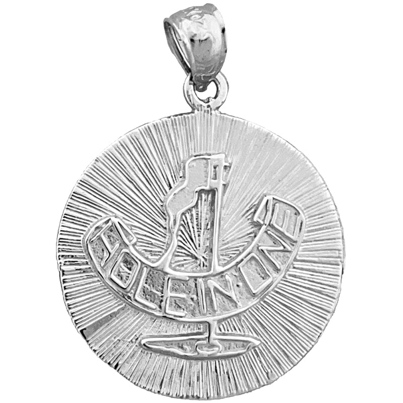 14K Gold Hole in Ein Golf Medallion