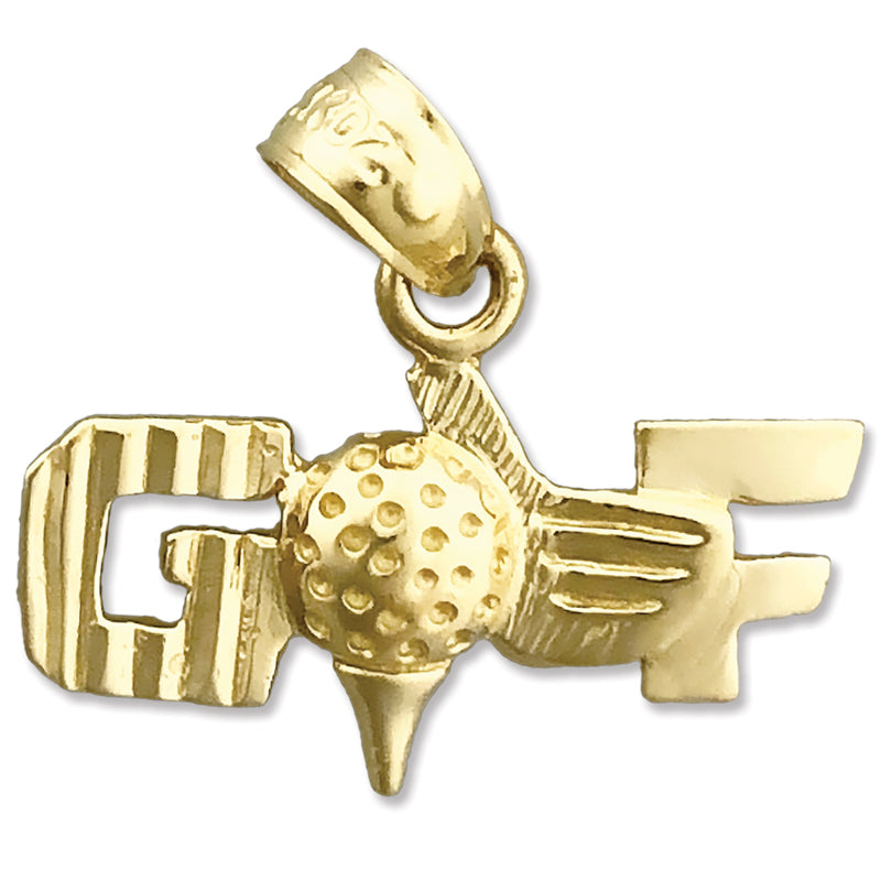 14K Gold Golf-Charm
