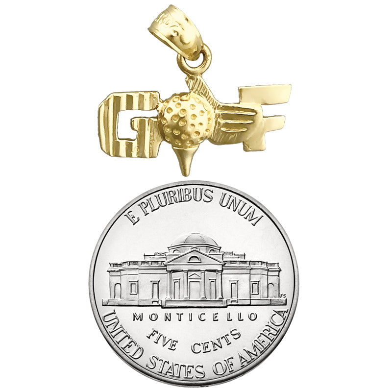 14K Gold Golf-Charm