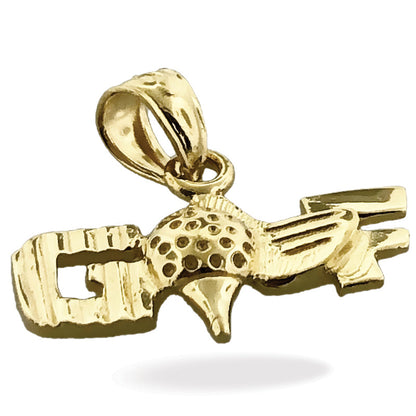 14K Gold Golf-Charm