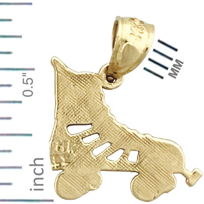 14K Gold Roller-Skate-Charm