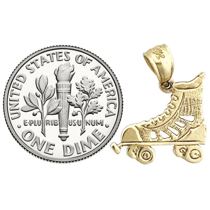 14K Gold Roller-Skate-Charm
