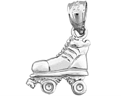 14K Gold Quad-Rollschuh-Charm