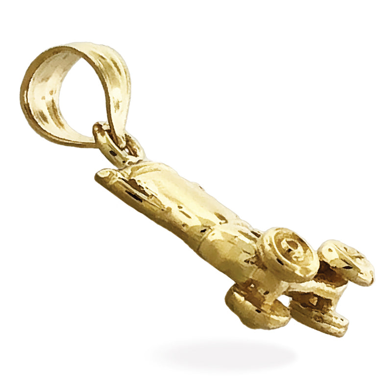 585 Gold Rollschuh-Charm