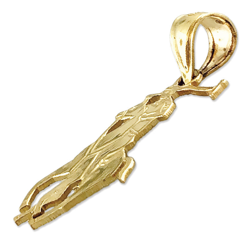 14K Gold Kleiner Polo-Charm