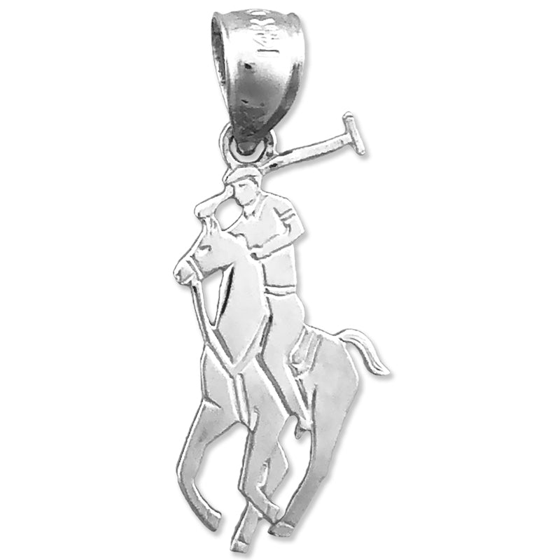 14K Gold Kleiner Polo-Charm