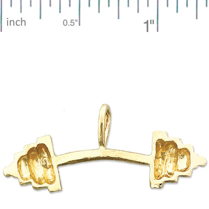 585 Gold Hantel-Anhänger