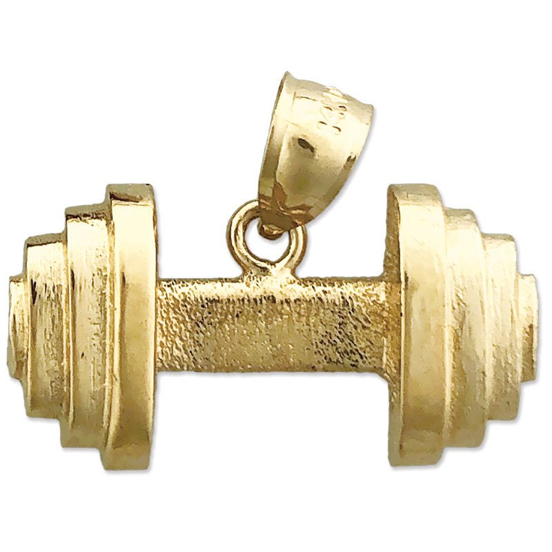 585 Gold Hantel-Anhänger
