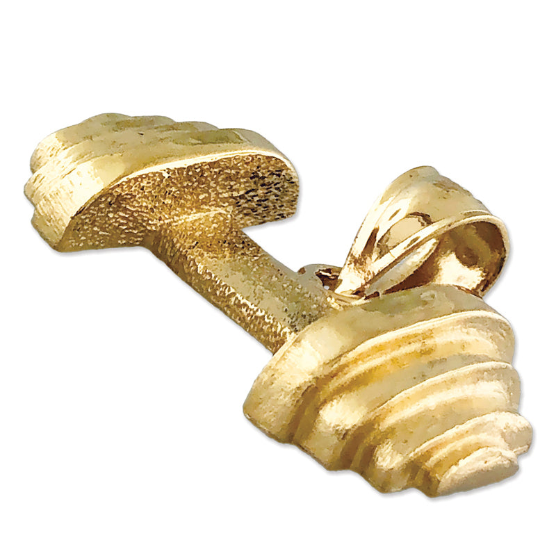 585 Gold Hantel-Anhänger