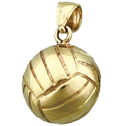 585 Gold 3D-Volleyball-Charm