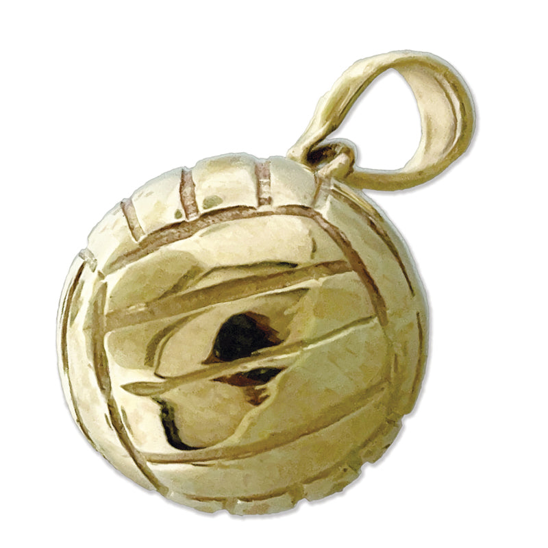 585 Gold 3D-Volleyball-Charm
