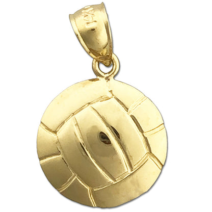 Volleyball-Charm aus 14K Gold