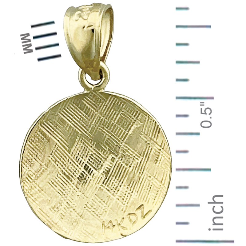 Volleyball-Charm aus 14K Gold