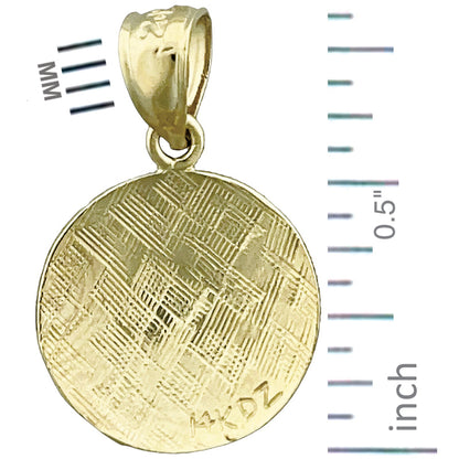 Volleyball-Charm aus 14K Gold