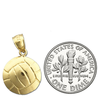 Volleyball-Charm aus 14K Gold