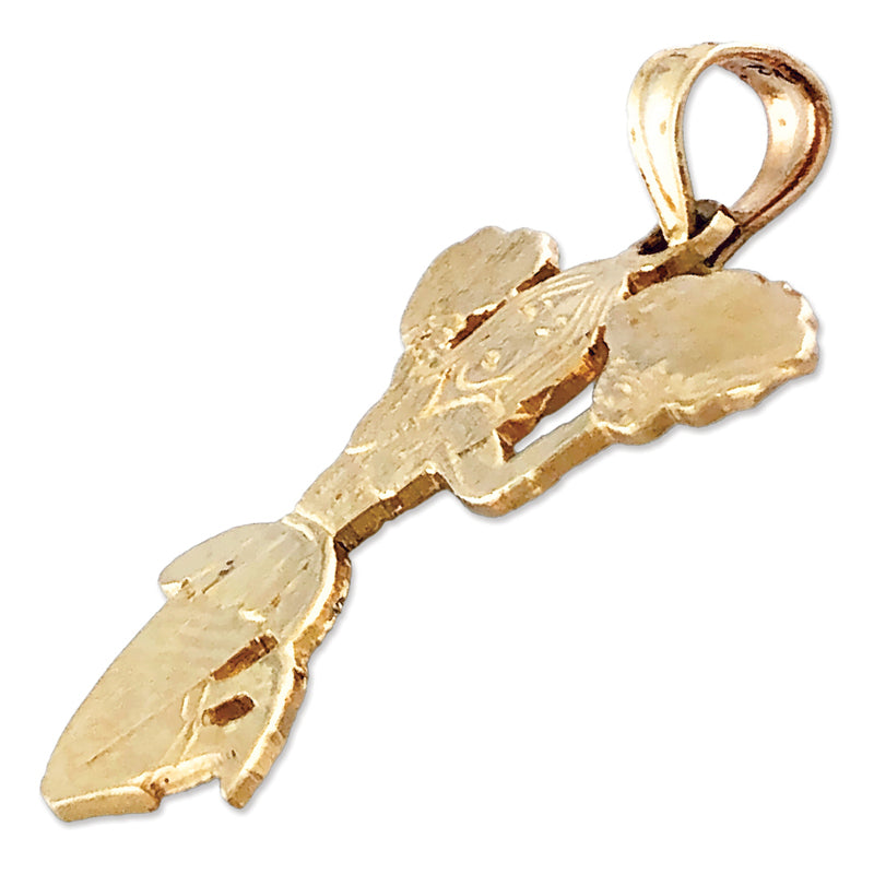 14K Gold Cheerleader-Anhänger
