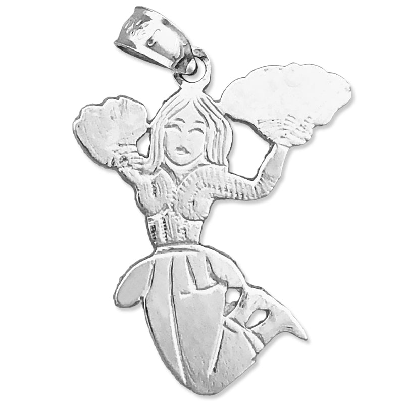 14K Gold Cheerleader-Anhänger