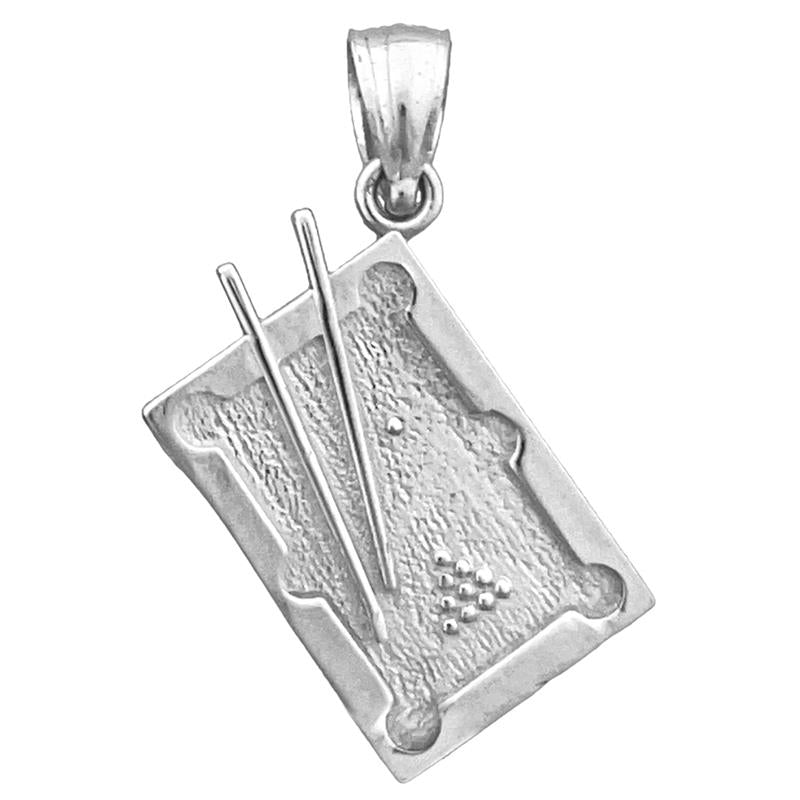 585 Gold 3D-Billardtisch-Charm