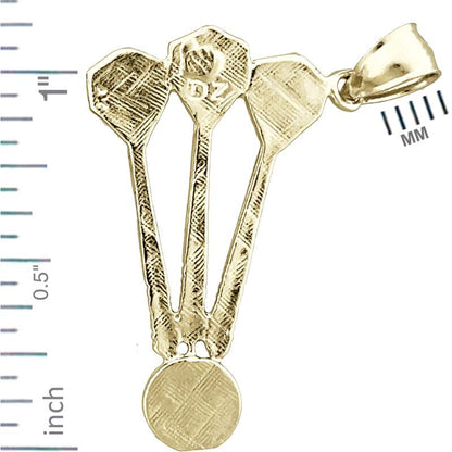 14K Gold Set von Pfeil-Anhänger