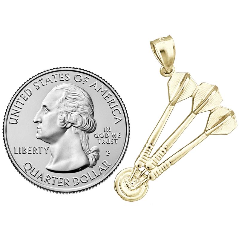 14K Gold Set von Pfeil-Anhänger