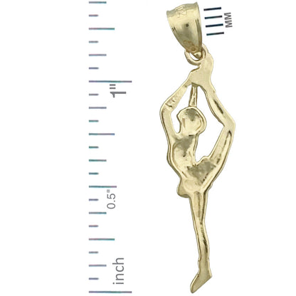 14K Gold Turnerin-Anhänger